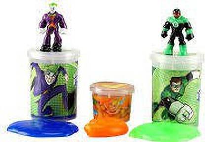 Cool Things DC Super Friends The Joker & Green Lantern Slime Mix with 2 Liquid & 1 Jelly Slime