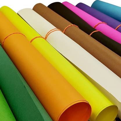 Aadtya Pastel Sheets Pack of 22 Full Size Double Sided Multi Colored Papers/Sheets for Art & Craft School Activities & More 180GSM(L-80CM X H-55CM) (11 Colours x 2 Sheets each)