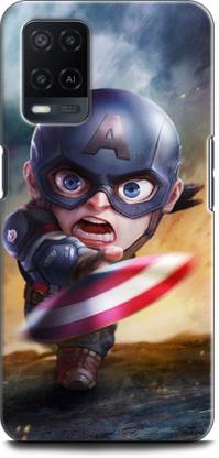 INDICRAFT Back Cover for OPPO A54, CPH2239 CAPTAIN AMERICA, AVENGER, SHIELD, COMICS, MARVEL