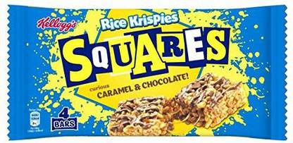 Kellogg's Rice Krispies Squares Caramel & Chocolate, 144g Pouch