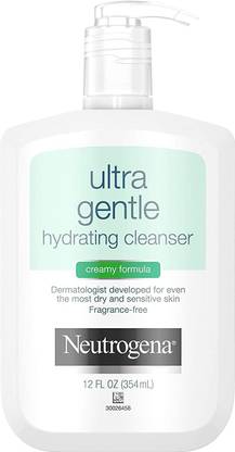 NEUTROGENA Ultra Gentle Hydrating Cleanser For Sensitive Skin, 12 Fl Oz Face Wash