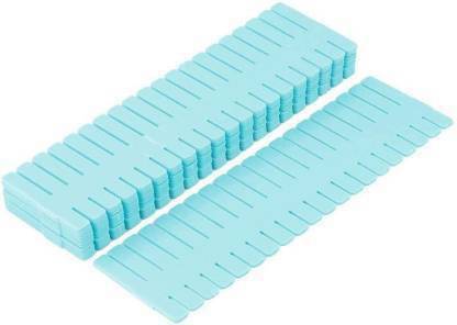 SEVENSPACE 6 pcs DIY Plastic Grid Divider Drawer DIY Grid Plastic Drawer Separator Plastic Partition Organizer for Stationery, Makeup, Socks any Small Items Drawer Divider