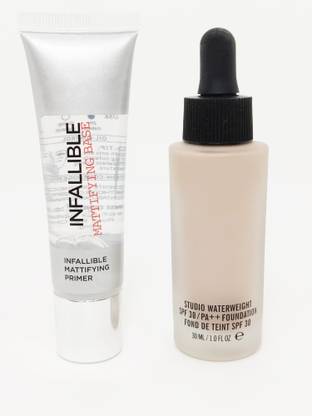 SKYBOAT RICH CHOICE BEST PROFESSIONAL MAKEUP STUDIO WATERPROOF FOUNDATION (SPF 30) AND INFALLIBLE MATTIFYING PRIMER