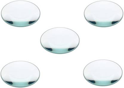 ERHIndia (Pack of 5) Convex Lens (50 mm Diameter) (Focal Length 25 cm) for DIY Science Experiments, Projects Kits and Science Labs