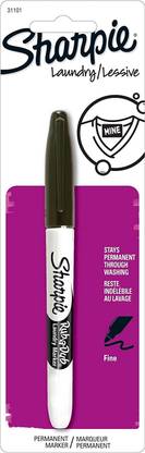 Sharpie Rub-A-Dub Permanent Laundry Marker Fine Black - (PACK OF 2)