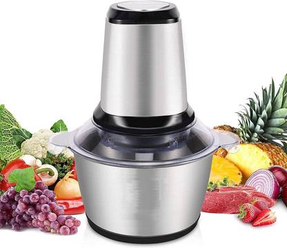 Ladila Electric Chopper Meat Grinder Stainless Steel Mincer Food Processor Kitchen Slicer Egg Beater Garlic Vegetable 350 W Food Processor