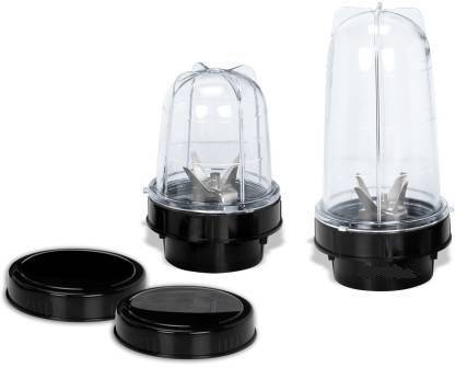 KRAFTON Juicer Bullet Jar for mixer ,jar set of 2 Abs Plastic ,350ml 550ml (NO WONDERCHEF MIXER jar has - 2 Lock and check Compatible Image in Images) Mixer Juicer Jar (880 ml) Mixer Juicer Jar