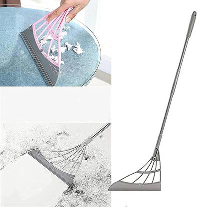 Buy From Best Magic Broom Mop, Silicone Broom 2-in-1 Universal Wiping Sweeper with Squeegee and 40" Telescopic Handle for Indoor Sweeping Kitchen Tile Floor Broom Mop, Broom, Floor Wiper, Kitchen Wiper Mop, Cleaning Brush, Kitchen Wiper, Floor Wiper, Broom Floor Wiper