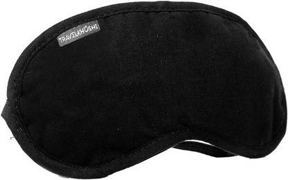 TRAVELKHUSHI SM-Black single Neck Pillow & Eye Shade