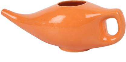 Core Asana Ceramic Orange Neti Pot