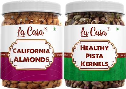 La Casa California Almonds & Pistachios | Healthy Nuts | Badam Pista Almonds, Pistachios