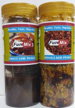 Fun Mix Masala Ker & Sweet Lime Pickle Combo Lemon Pickle
