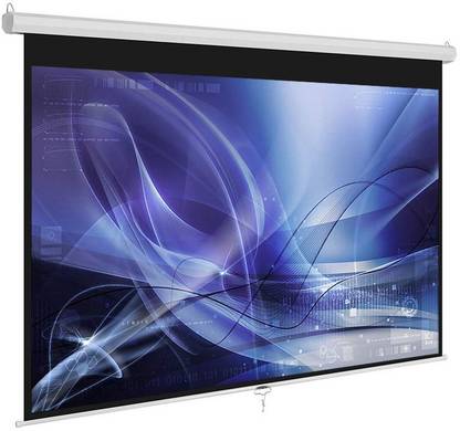 Savsol Manual Auto-Lock Series, Projector Screen, 4:03 Aspect Format, 8 Ft. Width x 6 Ft. Height with 120" Diagonal, in HD,3D and 4k Ready (8 Feet (W) x 6 Feet (H) - 120" Inch) Projector Screen (Width 243 cm x 182 cm Height)