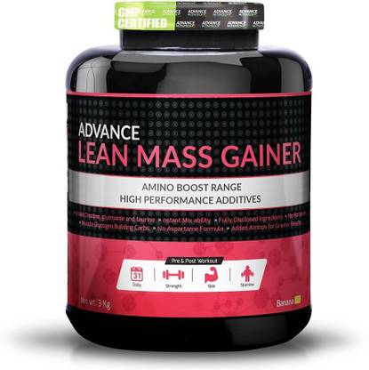 ADVANCE NUTRATECH Lean Mass Gainer 2.7 kg Banana Free Shaker Weight Gainers/Mass Gainers
