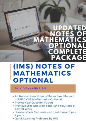Ims Mathematics Optional Updated Notes
