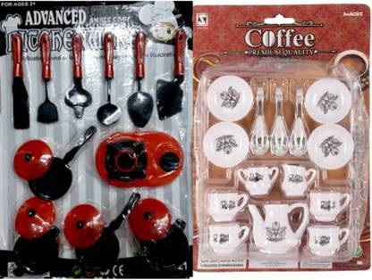 N T PRODUCT REALSTICK ROLE PLAY TOY KITCHEN WITH TEA SET