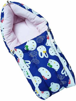 Baby Desire Cotton Baby Sleeping Bag/Carry Bag (0-3 Months) Soft & Comfort Sleeping Bag
