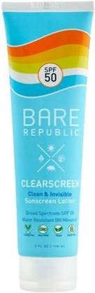 Bare Republic Sunscreen - SPF 50 ClearScreen Sunscreen Lotion