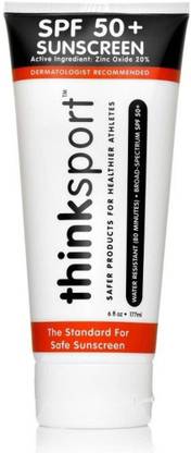Thinksport Sunscreen - SPF 50 Mineral Sunscreen Lotion SPF 5