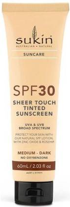 Sukin Sunscreen - SPF 50 Suncare Tinted Sunscreen Medium/Dark