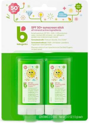Babyganics Sunscreen - SPF 50 Mineral Sunscreen Stick SPF 5