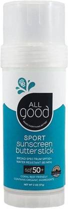 All Good Sunscreen - SPF 50 Sport Sunscreen Butter Stick Water Resistant SPF 5+