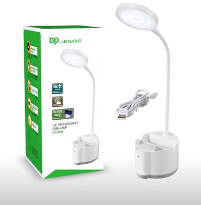 Dp 6055 (RECHARGEABLE LED DESK LAMP) Multifunctional Pen Holder Table Lamp