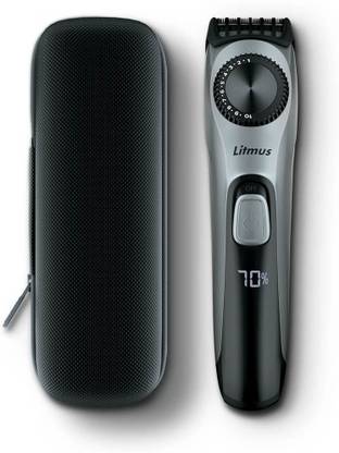 Litmus CT-100 Beard & Body Trimmer with Hard Shell Carry Case | 20 L Trimmer 100 min  Runtime 20 Length Settings