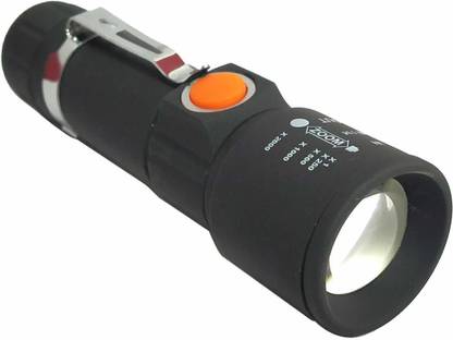 Cyber Tron Pocket Size Mini USB Rechargeable LED Torch with 4X Zoom Feature 530 Mini USB Torch Led Light