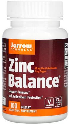 Jarrow Formulas Jarrow Formulas, Zinc Balance,