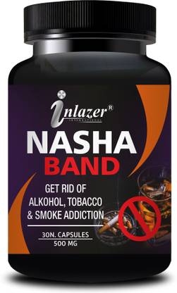 inlazer Nasha Band Organic Capsule Stop Addiction. Natural ingredients