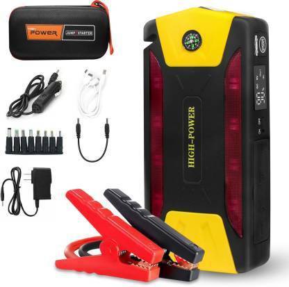 CARZEX 69800mAh 12V With LED Flash Dual USB Car Jump Starter Booster Portable Power Bank Backup Charger Multifunction Emergency Car Jump Starter 1 ft Battery Jumper Kit