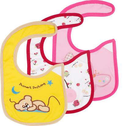 Baby Moo I Am Smart Multicolour 3 Pk Bibs