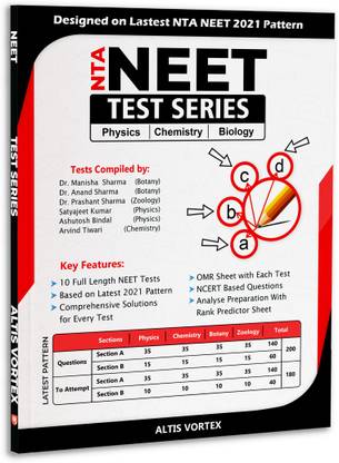 NTA NEET Test Series: 10 NEET Lookalike Tests with OMR Sheets (Based on Latest NTA NEET 2021 Pattern) - Latest Edition - NEET Test Series