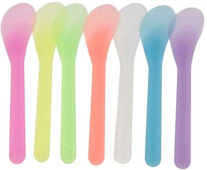 Nyamah sales Mini Cosmetic Spatula Face Pack Mask Cream Mixing Spoon Waxing Spatula Makeup Beauty Tool Reusable for Men and Women Multicolor 20 PCS