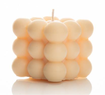 फ्लोरिन डेकॉर Scented Bubble Candle | Fragrance Bubble Candle | Size- 7 cm*7cm*7cm | मोमबत्ती