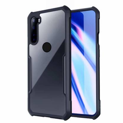 ELEF Back Cover for Xiaomi Redmi Note 8 Hybrid TPU & PC Transparent Back Crystal Clear Camera Protection Bumper Case