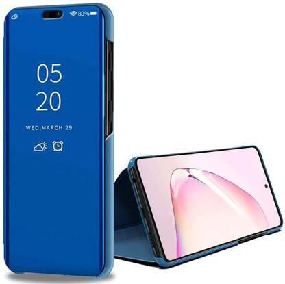 Avianna Front & Back Case for Samsung A40 Smart Clear View Mobile Phone Mirror Flip Cover