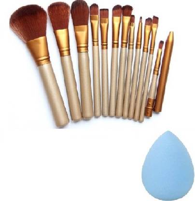 klaty MAKEUP-BRUSH (SALON SERIES) WITH SOFT SPONGE (14 Items in the set)