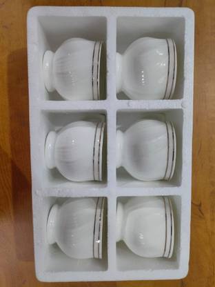 love unlimited Pack of 6 Ceramic Kareena Design premium cup for tea coffee