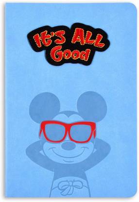 Doodle Mickey Mouse - All Good B6 Notebook Ruled 160 Pages