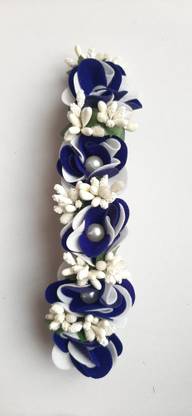 Radhe Krishana sales hair brooch 04 WHAIT BLU Bun