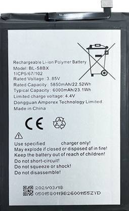 Lapvious Mobile Battery For  Infinix Infinix Hot 10S
