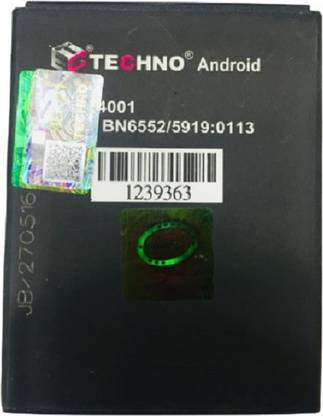 TECHNO Mobile Battery For  MICROMAX A67