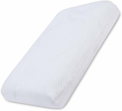 AEROGEL Foam Sleeping Pillow Pack of 1 Solid Active PU Foam Sleep Pillow Regular Firm Sleeping Bed Pillow with Removable Zip White Cover Queen Size(24" L X 14" B X 5" H) Inch