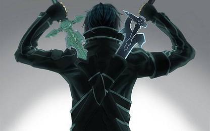 Anime Sword Art Online Kirigaya Kazuto Video Games Matte Finish Poster Paper Print
