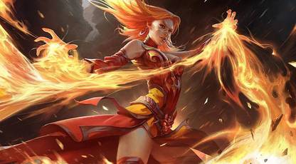Dota 2 Lina Inverse Valve Corporation Video Games Matte Finish Poster Paper Print