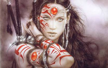 Realistic Women Luis Royo Fantasy Art Matte Finish Poster Paper Print