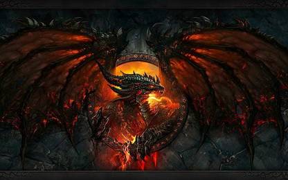 Deathwing Lava Wow Fire World Of Warcraft Video Game Epic Matte Finish Poster Paper Print