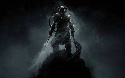 The Elder Scrolls V Skyrim Dark Video Games Dragonborn Matte Finish Poster Paper Print